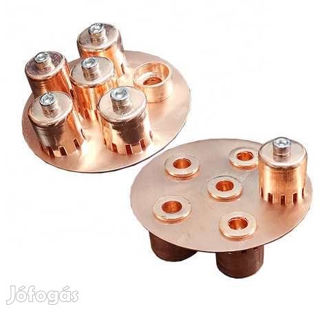 4-os Lemez Buboréksapkákkal Vörösréz 3693