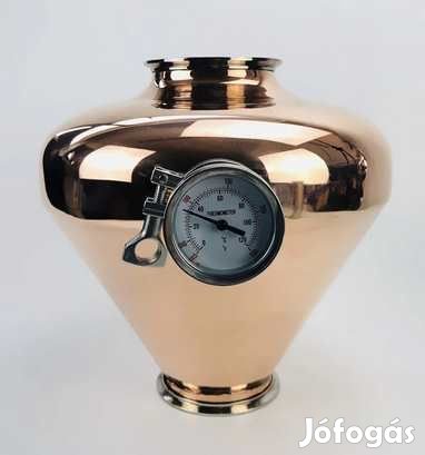 4"-os Vörösréz Kiegészítő Sisak Hőmérővel (3799)