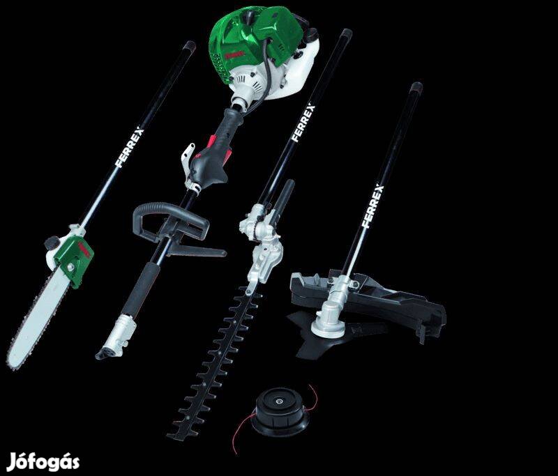 4 az 1-ben Fűkasza magassági ágvágó sövényvágó -Ferrex MFH