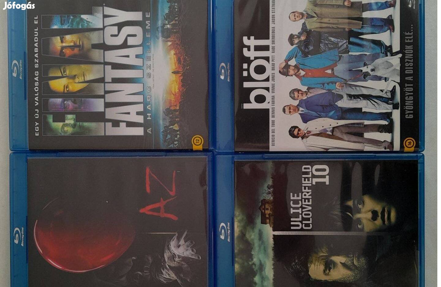 4 blu ray film Az + final fantasy + blöff + cloverfield blu-ray