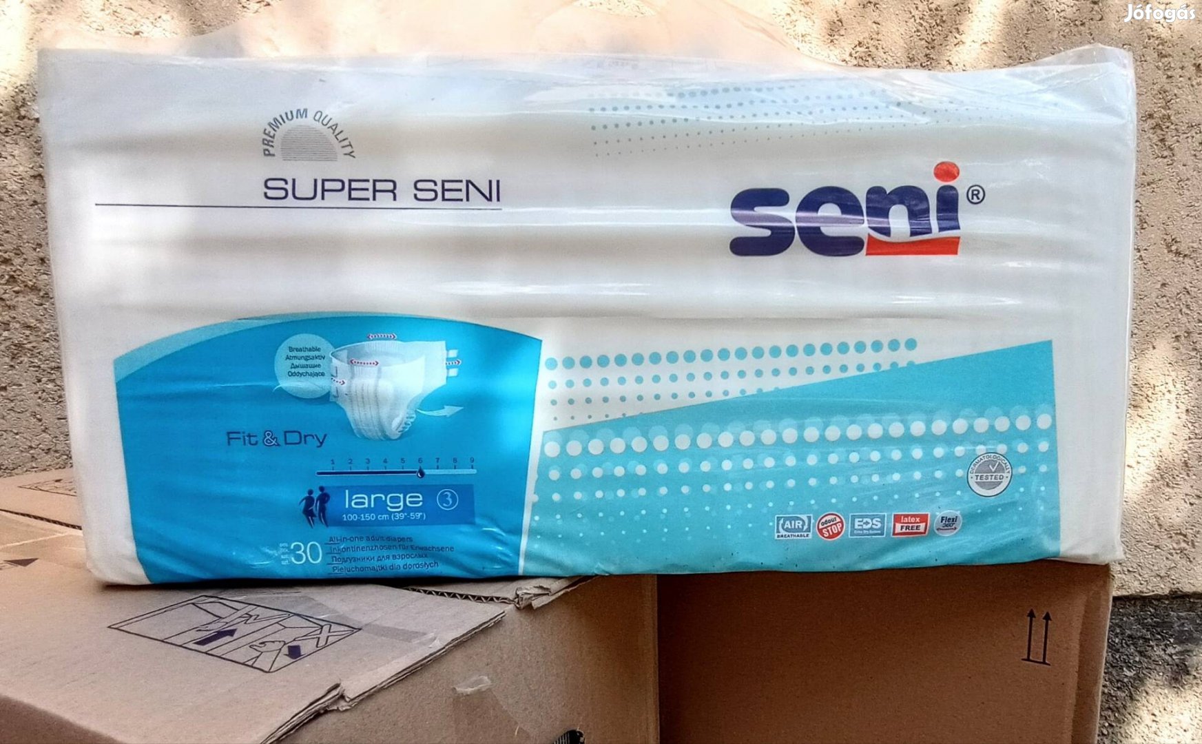 4 csomag Super Seni L méretű felnőtt pelenka 