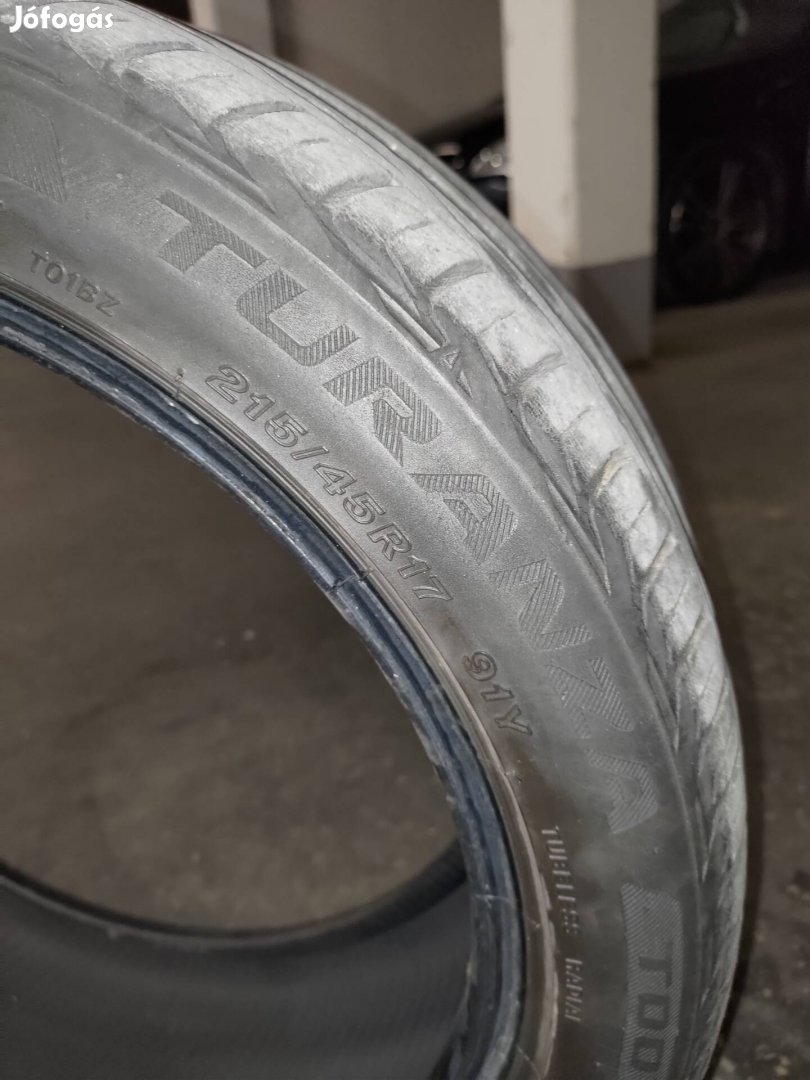 4 darab Bridgestone Turanza 215/45r17 