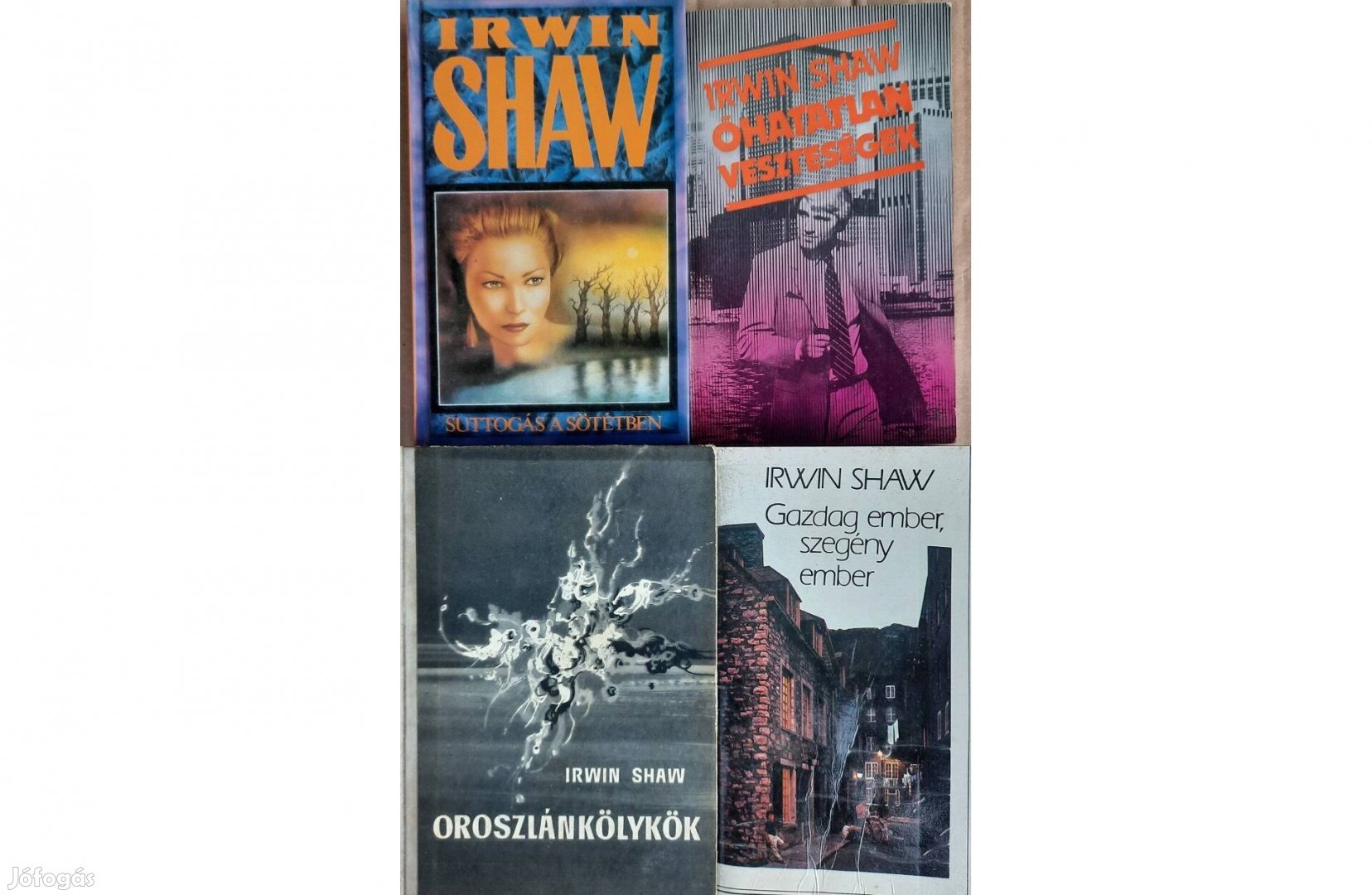 4 darab Irwin Shaw könyv