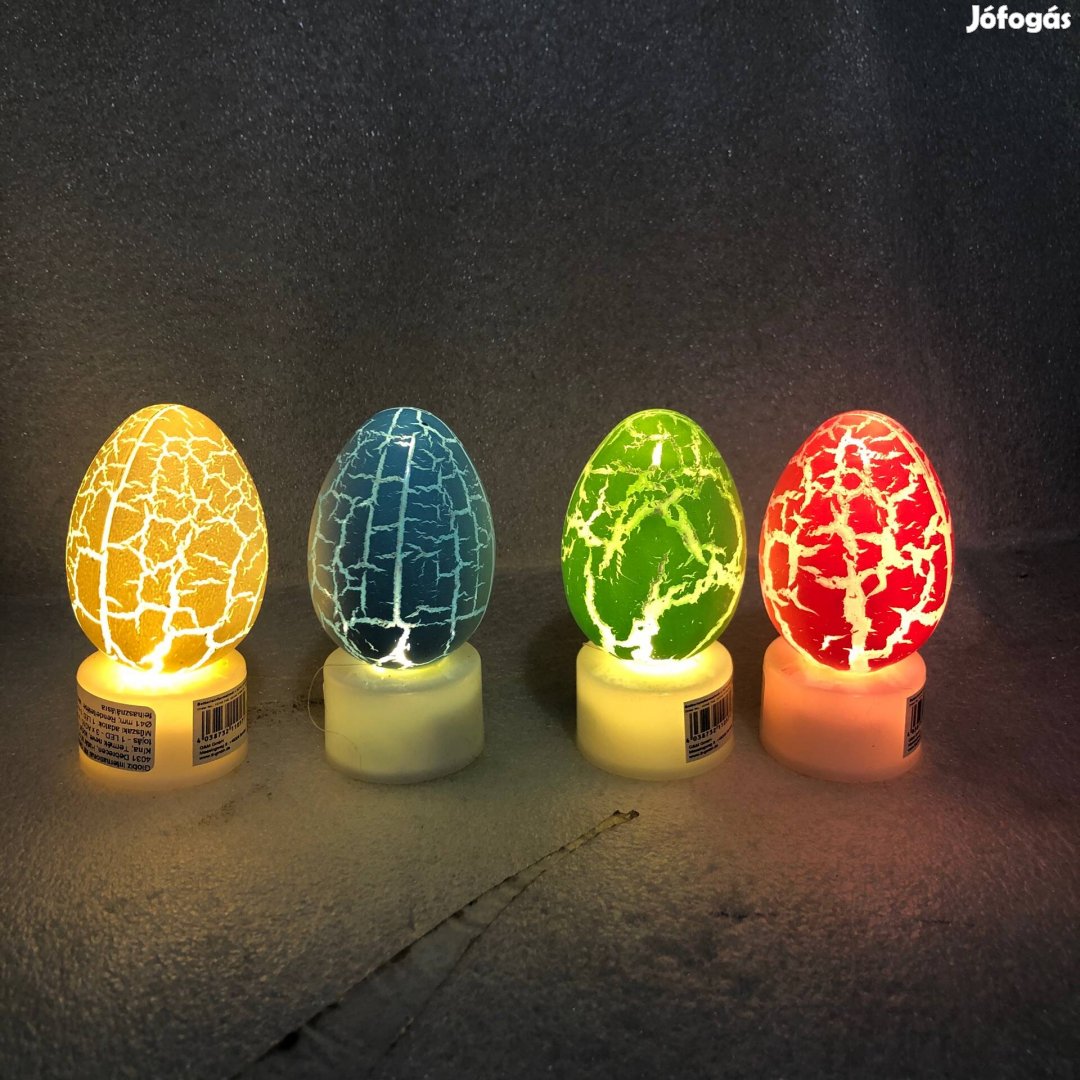4 darab LED-es húsvéti dekorációs világítós húsvéti tojás