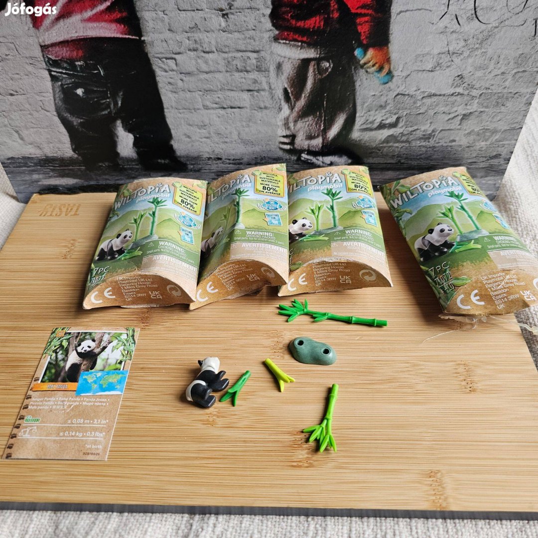 4 darab Playmobil Wiltopia Kölyök panda 71072