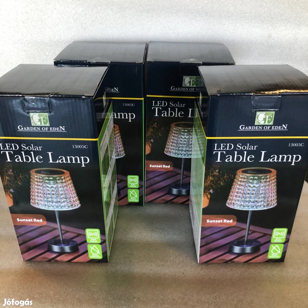 4 darab Szolár asztali lámpa - rózsaszín - hidegfehér LED -