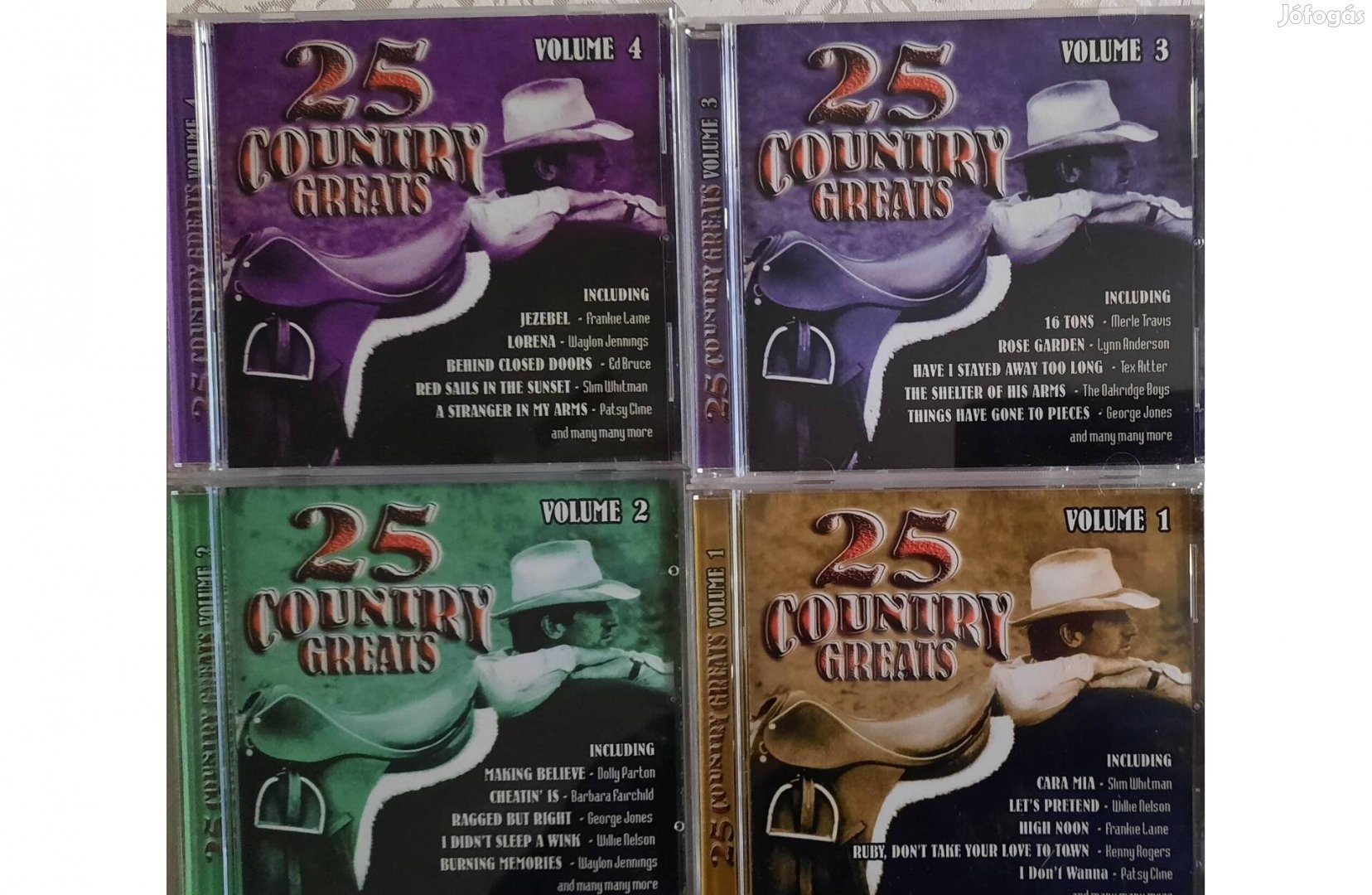 4 darabos, 100 Country greats CD szett eladó