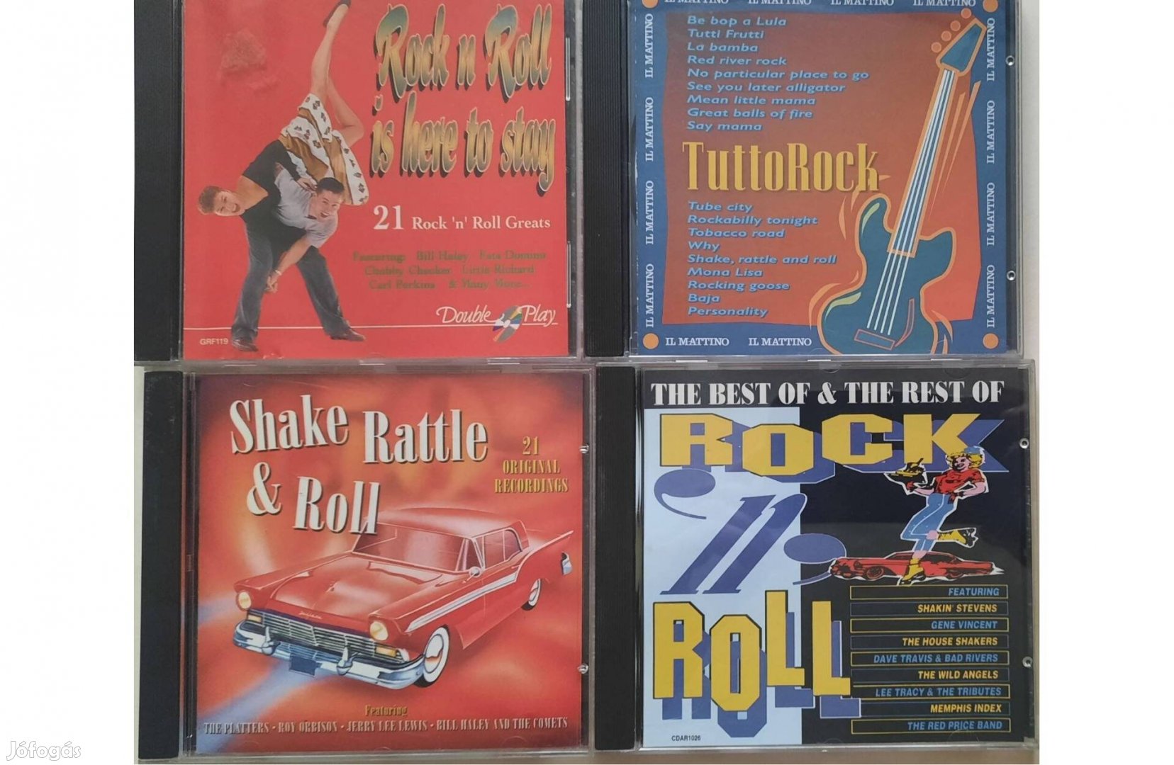 4 darabos, rock 'n roll zenéket tartalmazó CD csomag eladó