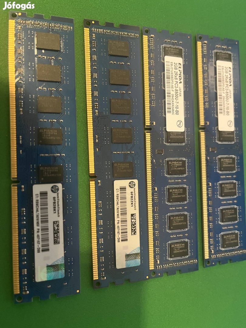 4 db 2 GB ddr3 ram