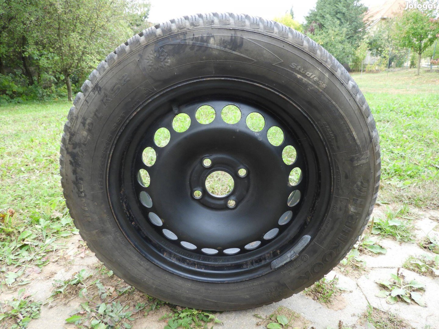 4 db 6Jx15 ET39 acélfelni Hankook Winter icept téli gumival eladó