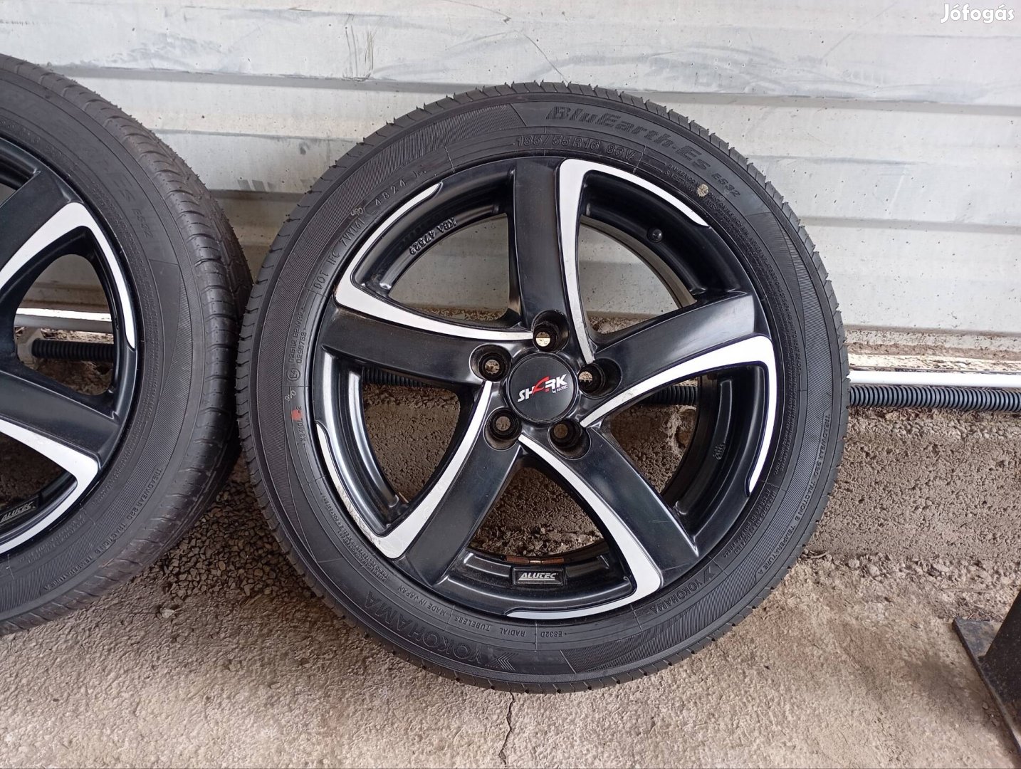 4 db Alutech alufelni 5x100 7x16 ET38 új Yokohama 185/55 R16
