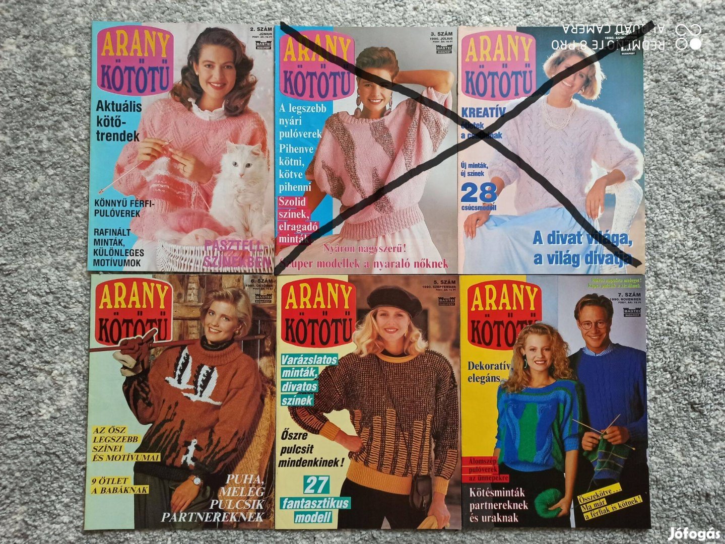 4 db Aranykötőtű kötős újság