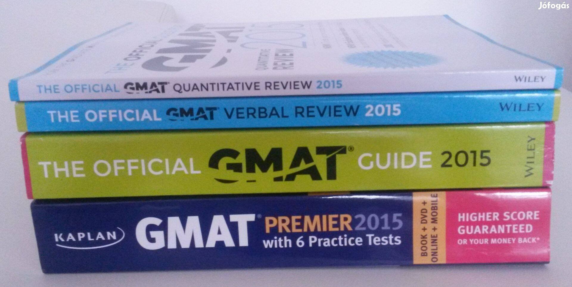 4 db GMAT-re felkészítő könyv, 2015-ös eladó