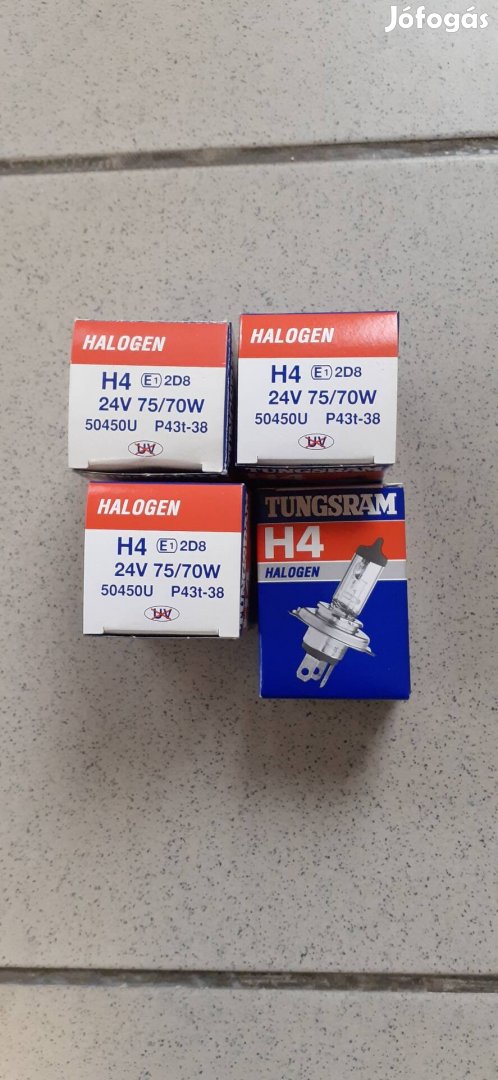 4 db H4 24V autóizzó