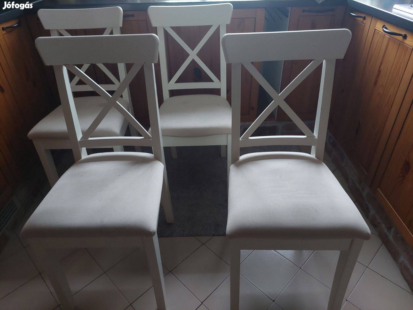 4 db Ikea Ingolf kárpitozott szék