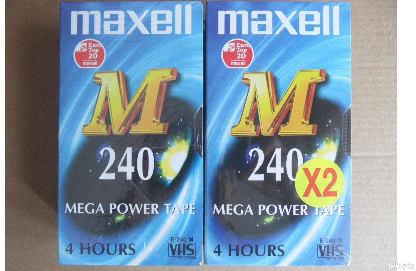 4 db Maxell M 240 perces VHS Videokazetta