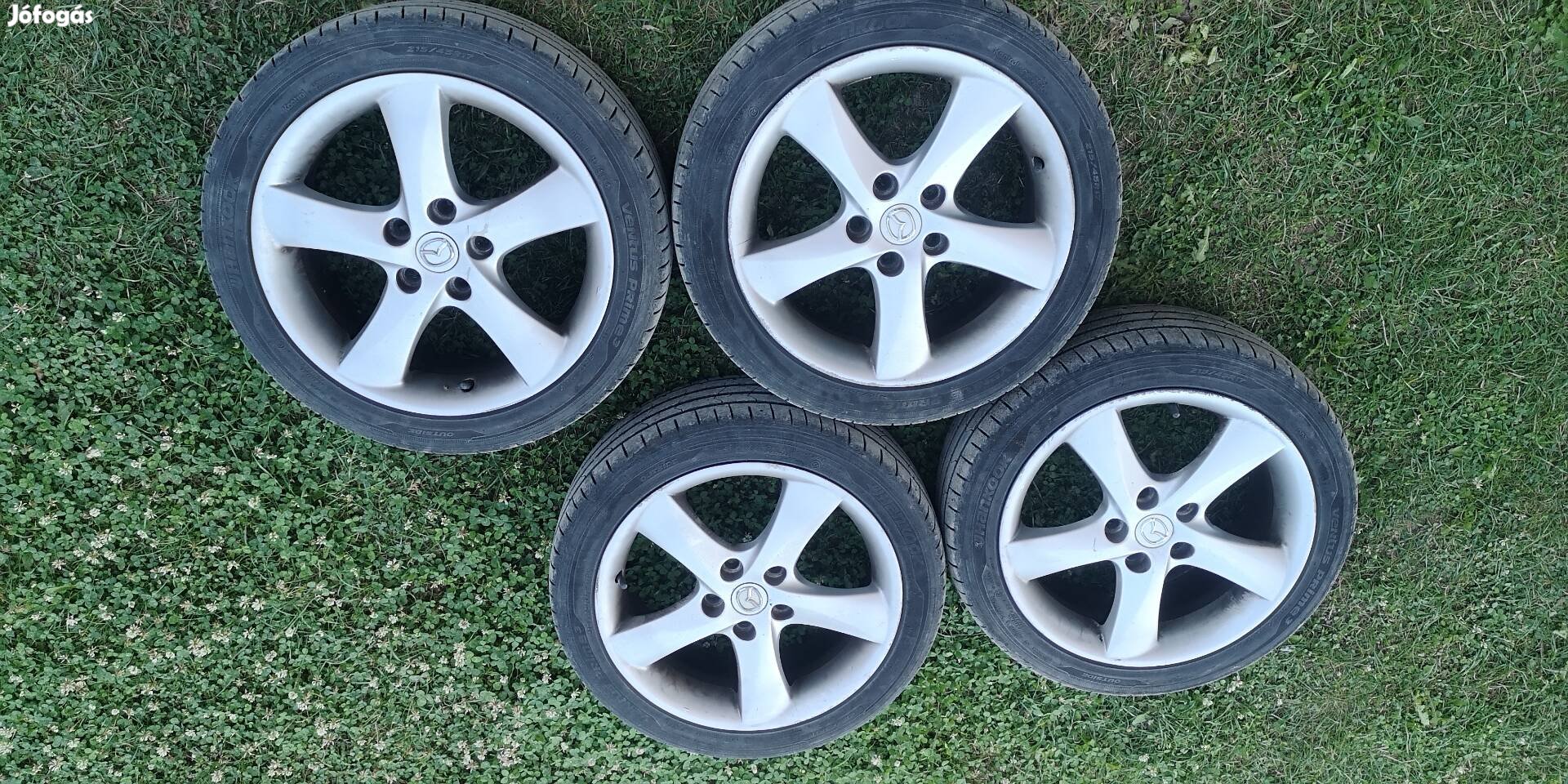 4 db Mazda 17 colos alufelni eladó (215/45/R17 gumikkal)