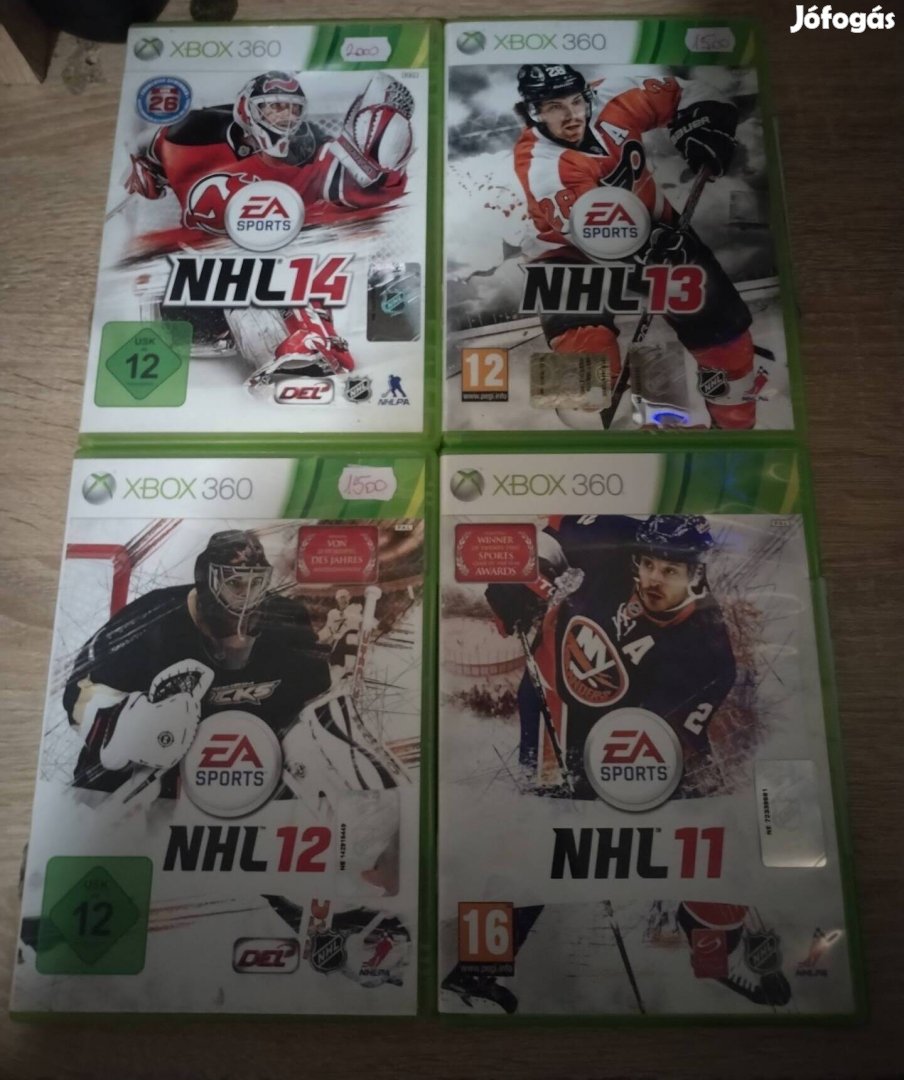 4 db NHL Xbox 360 játék egyben 