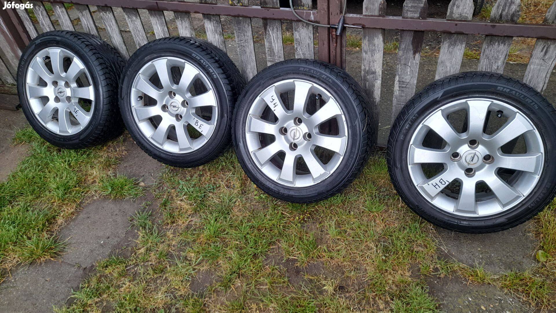 4 db Opel alufelni + 4 db nyári gumi