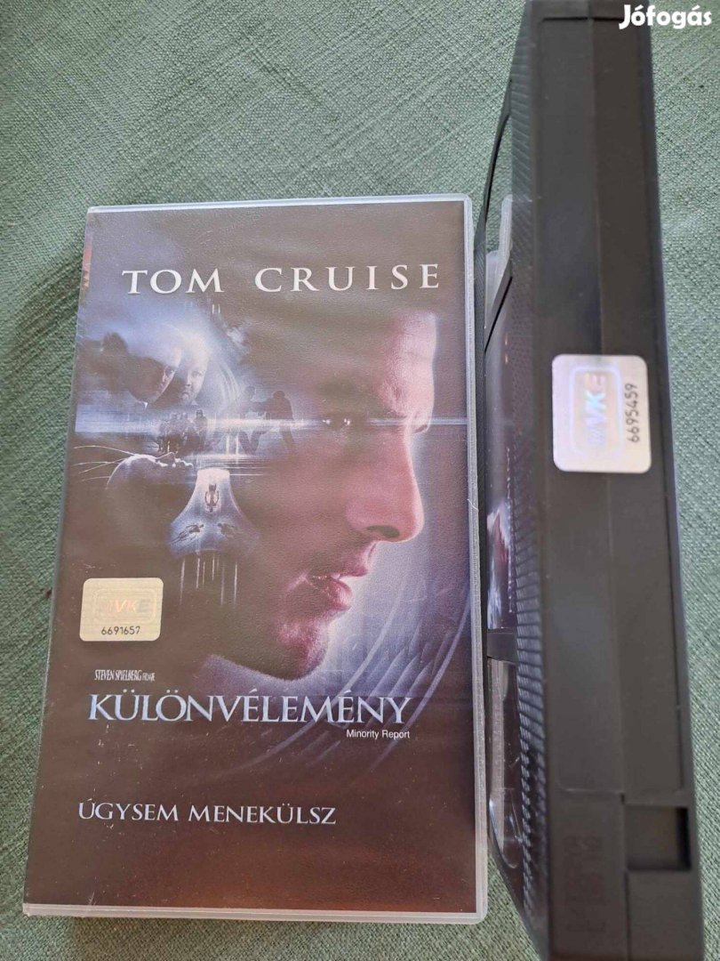 4 db Tom Cruise film VHS-en: Különvélemény, Vanília égbolt, Jerry Mag