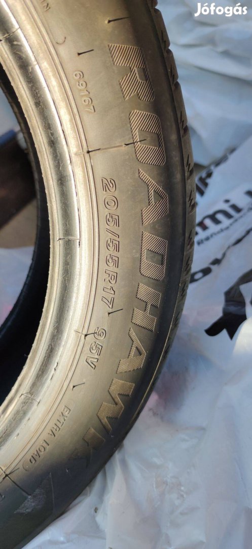 4 db Újszerű Firestone Roadhawk 205/55 17R Nyári gumi