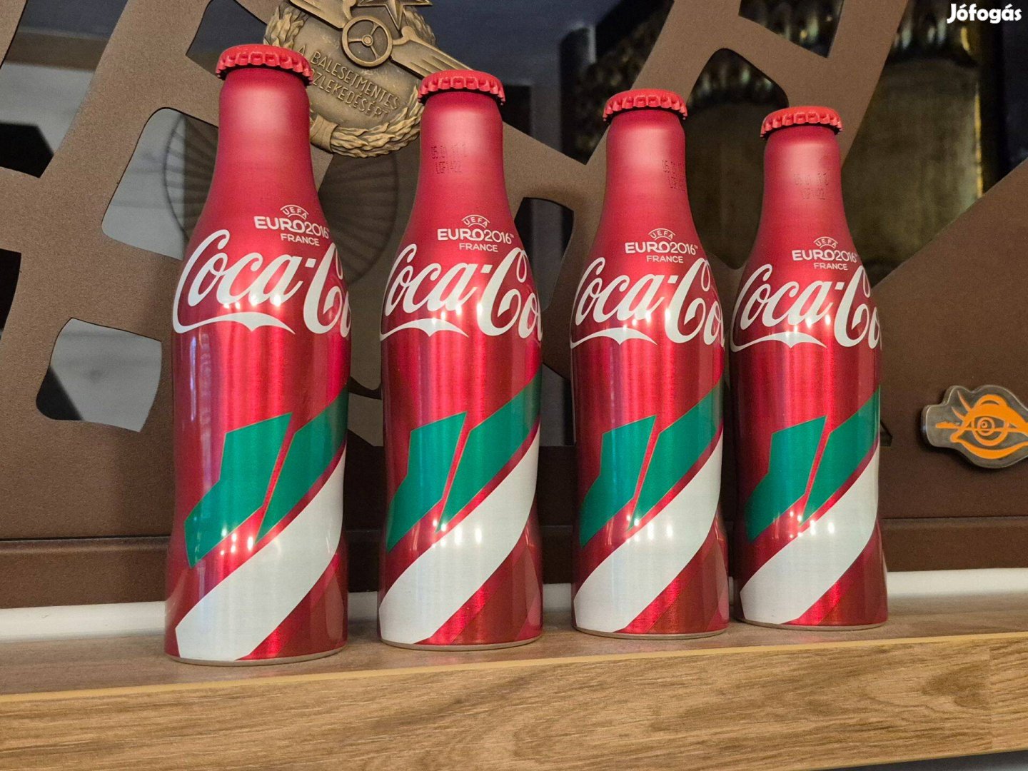 4 db, 2016-es, hibátlan állapotú Coca-Cola-s alupalack, -