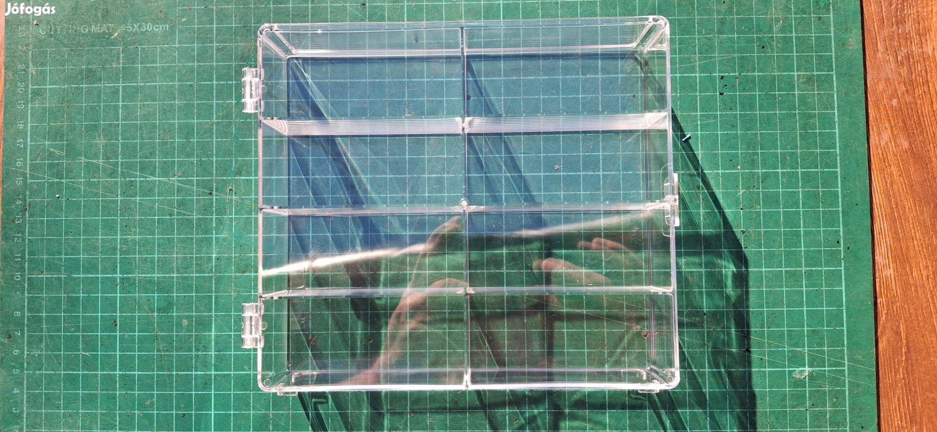 4 db akril tároló dobozvitrinszekrény modell autóknak Új