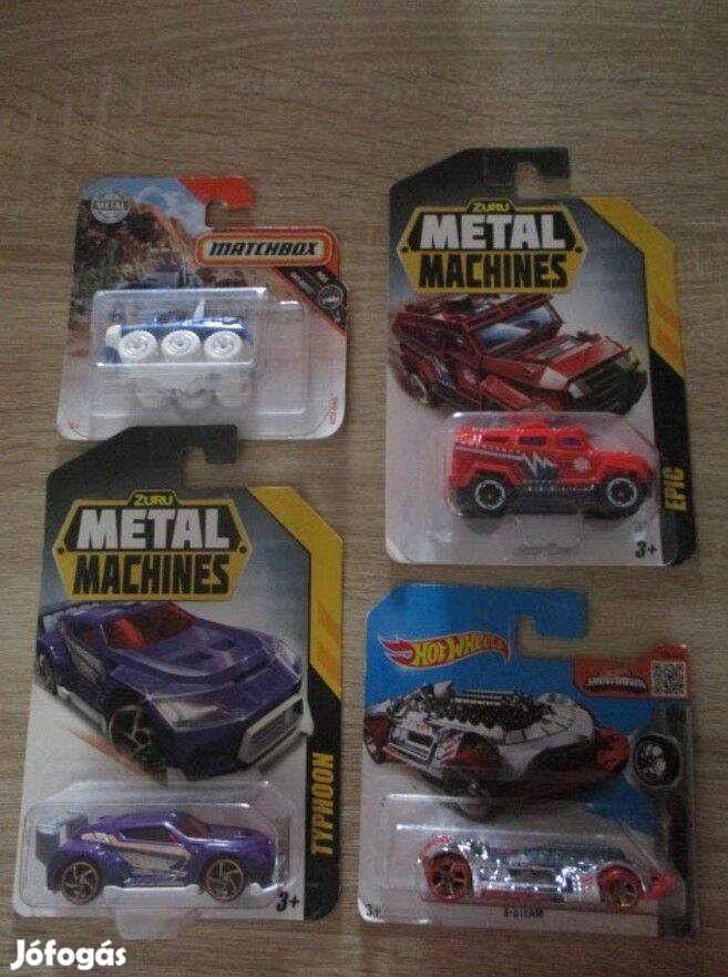 4 db autó együtt hot wheels matchbox zuru metal