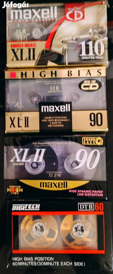 4 db bontatlan chromdioxidos magnókazetta egyben eladó