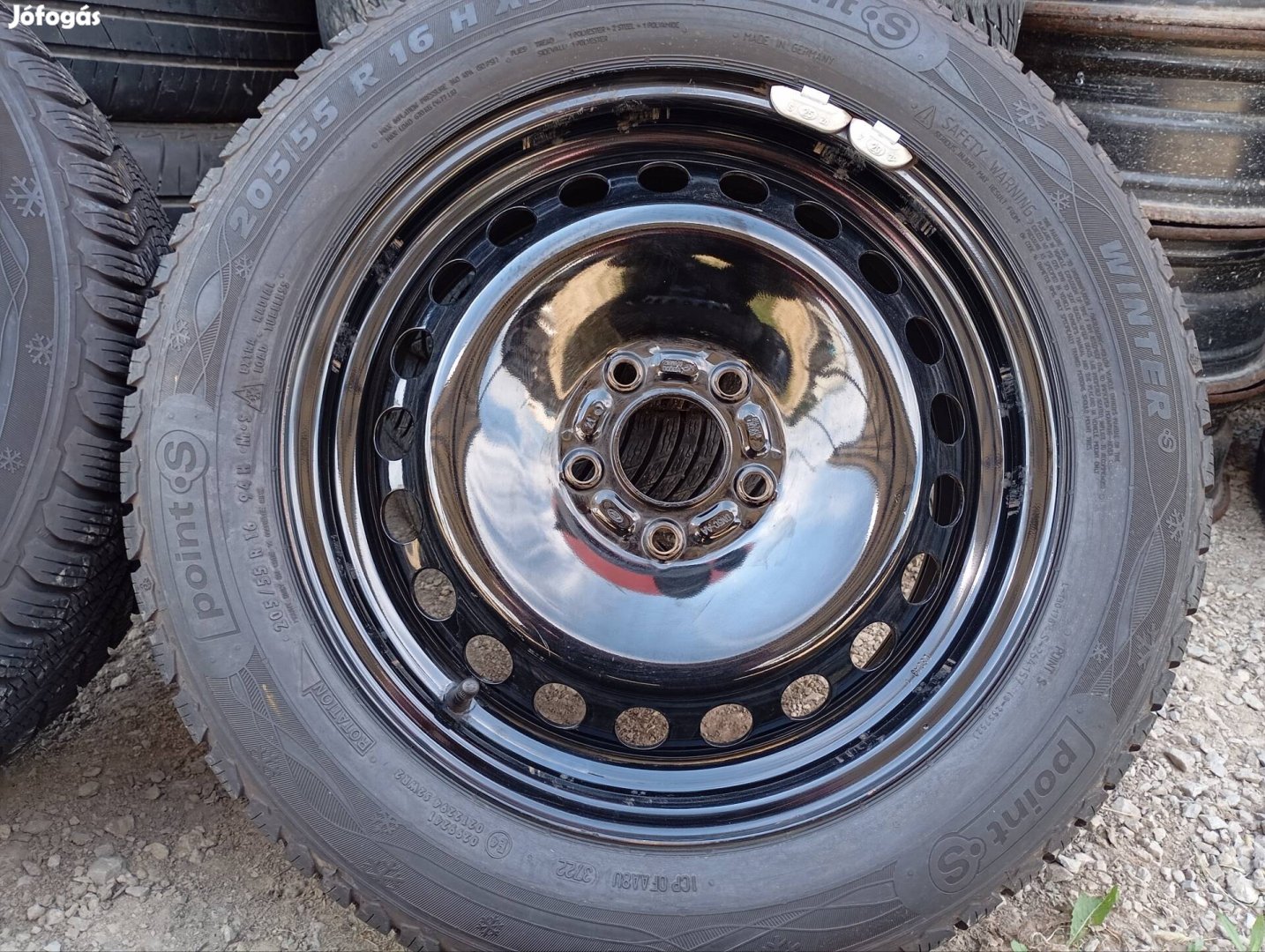 4 db gyári Ford acélfelni 5x108 6,5x16 ET50 tpms jeladóval