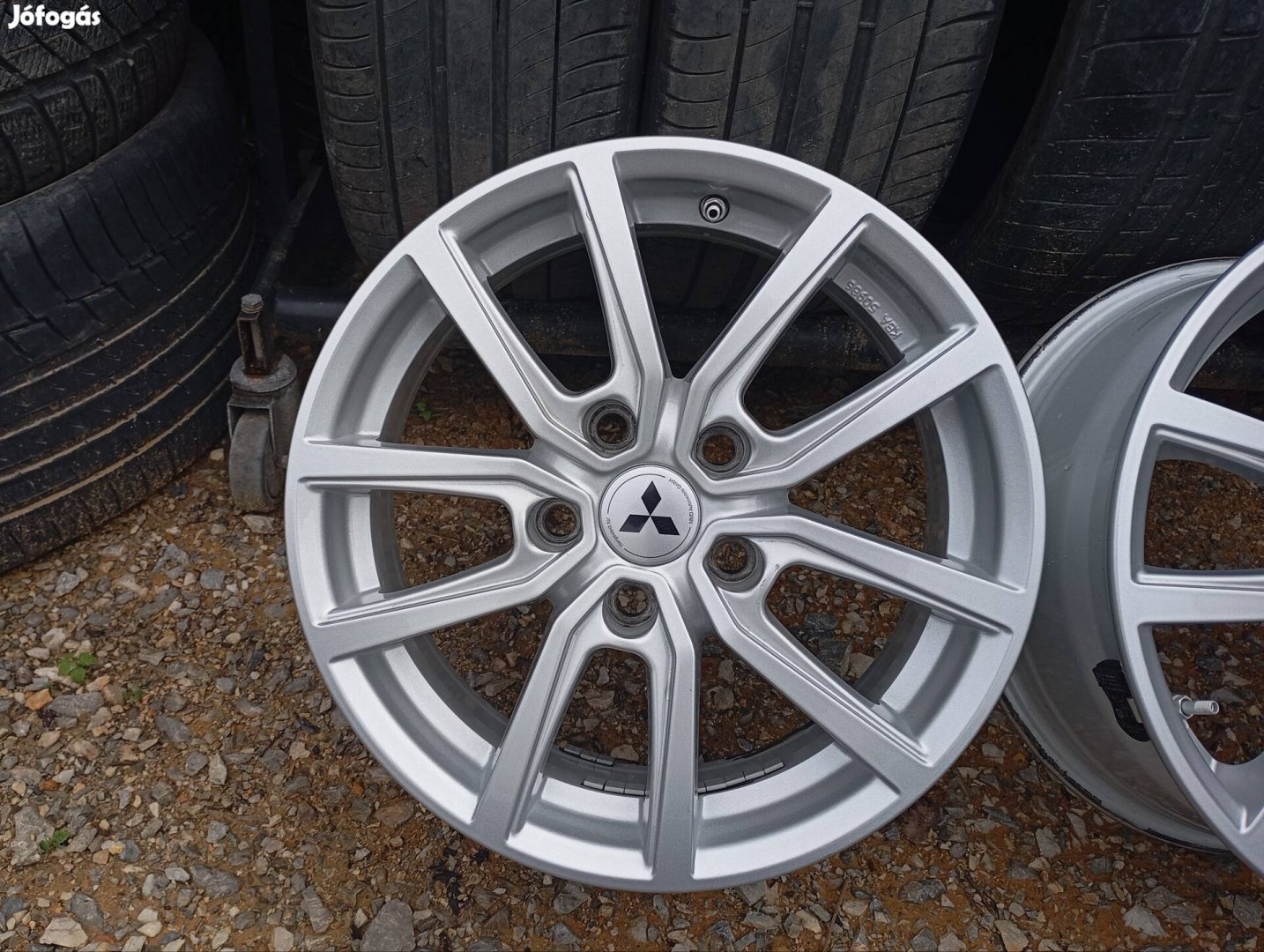 4 db gyári Mitsubishi alufelni 5x114,3 6,5x16 ET40 tpms