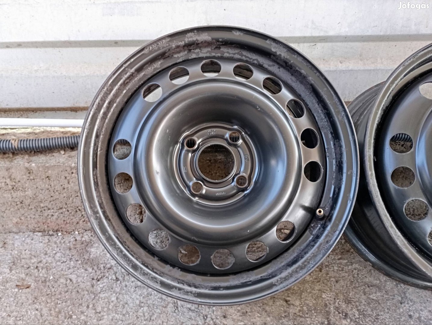 4 db gyári Opel lemezfelni 4x100 6x15 ET43 középfurat: 56,6 mm