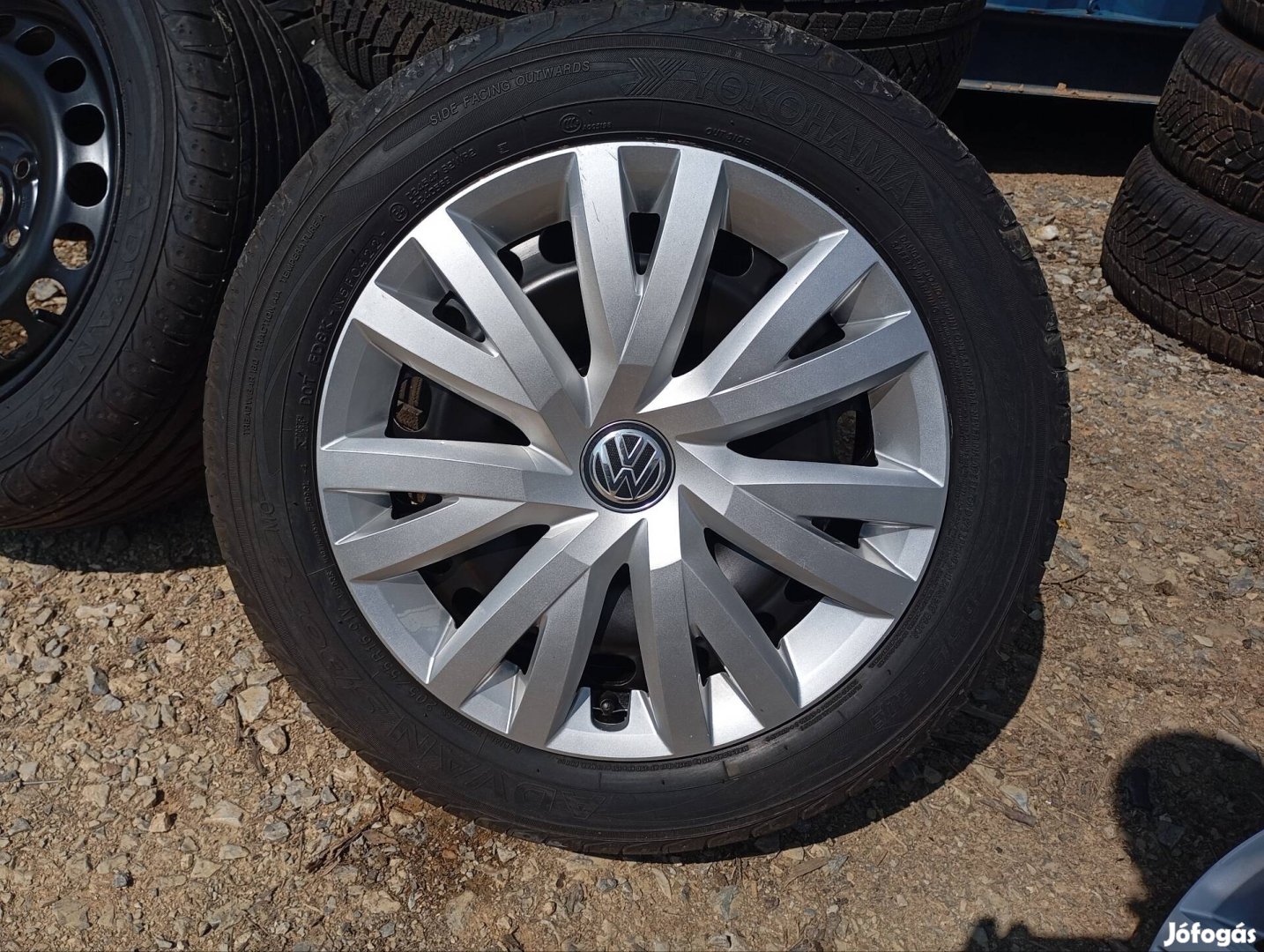 4 db gyári Volkswagen acélfelni 5x112 7x16 ET45 Yokohama 205/55 R16