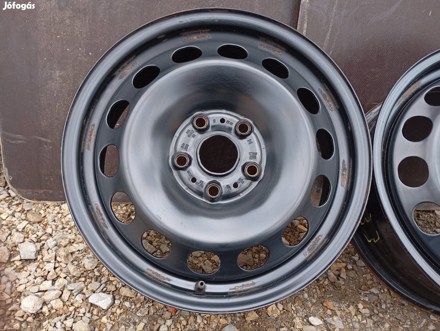 4 db gyári acélfelni 5x112 6x16 ET48 középfurat: 57,1 mm