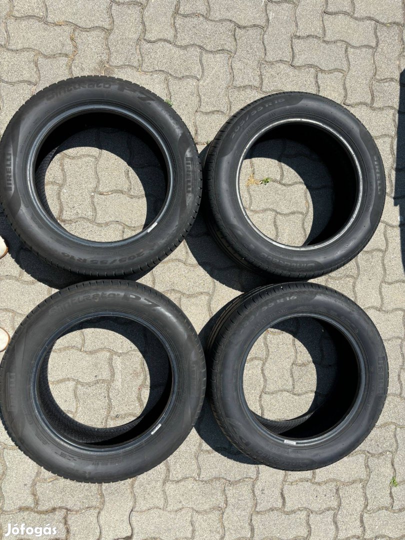 4 db használt Pirelli nyári gumiabroncs szett 205/55 R16 91V