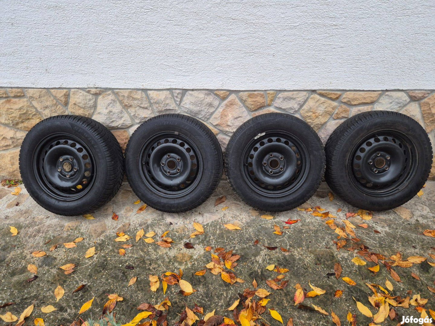 4 db lemezfelni, Skoda gyári, 5x112 15x6 ET47 57.1