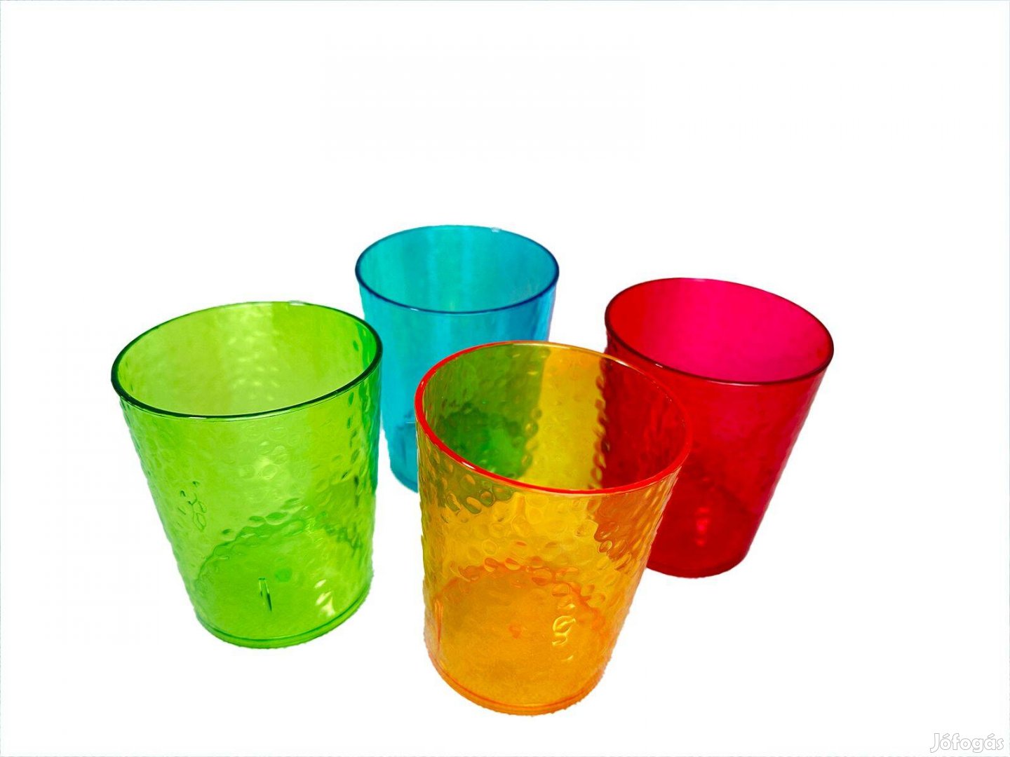 4 db-os műanyag színes pohár csomag
