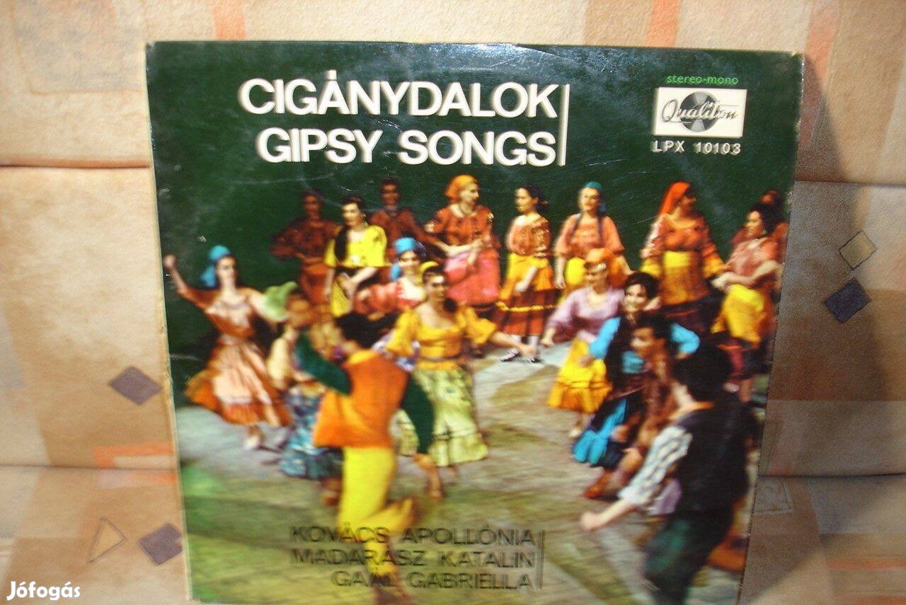 4 db régi lemez gyűjtőknek /cigánydalok/ egyben/