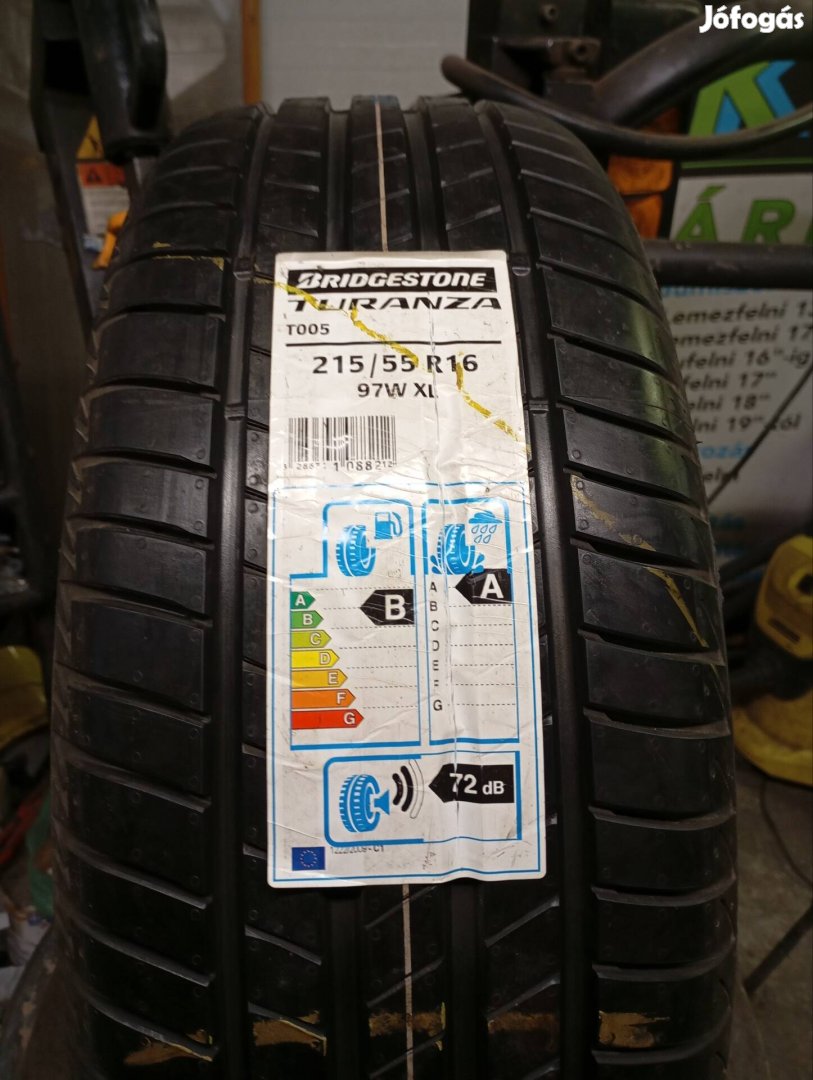 4 db új Bridgestone Turanza T005 215/55 R16 97W XL nyárigumi