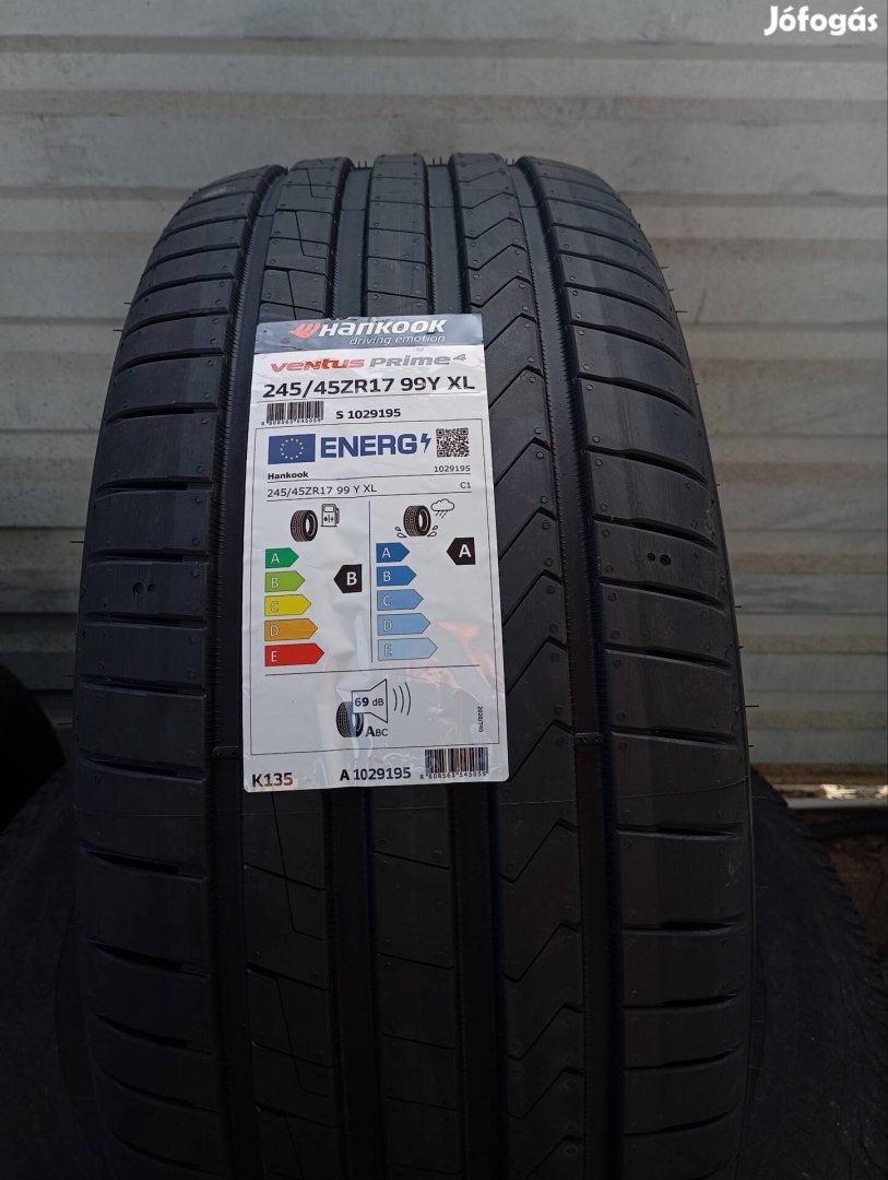 4 db új Hankook Ventus Prime4 K135 245/45 R17 99Y XL nyárigumi