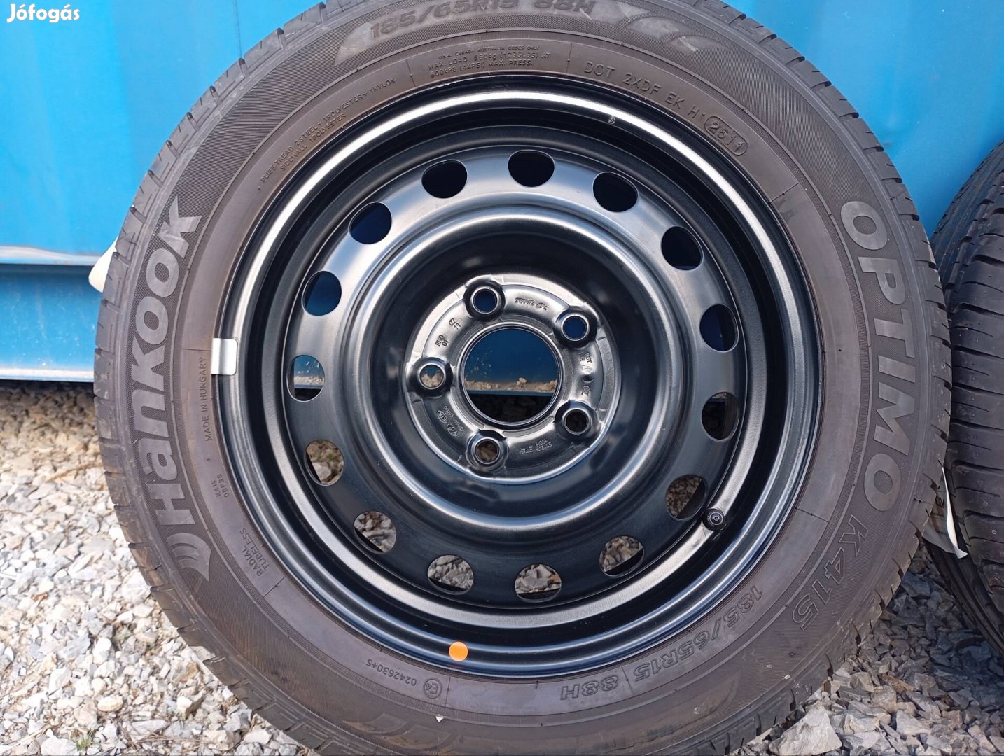 4 db újszerű Kia/Hyundai acélfelni 5x114,3 5,5x15 ET47 kf 67,1 mm
