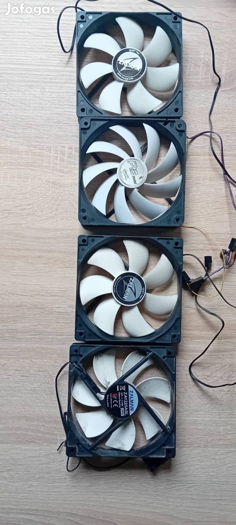 4 db zalman pc hűtő ventillátor