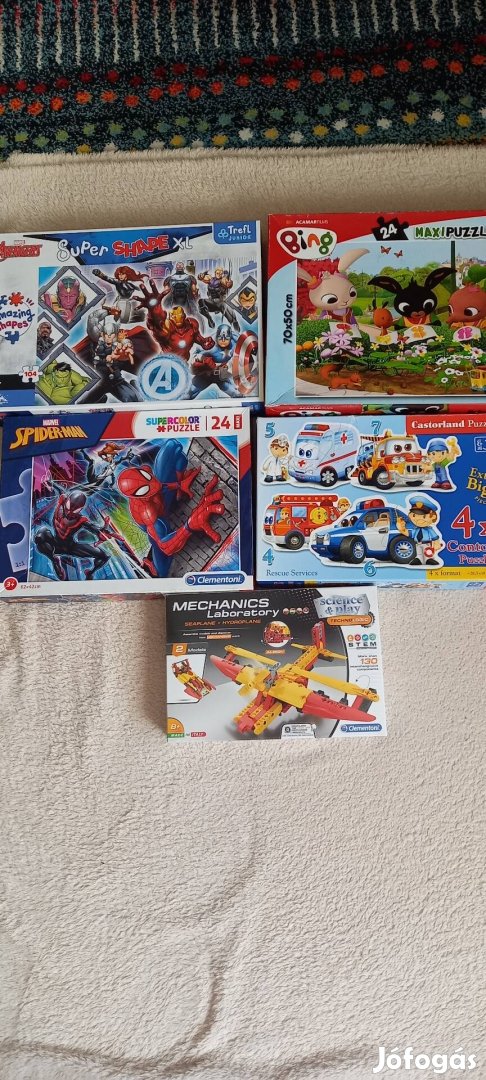 4-féle puzzle +lego Db áron