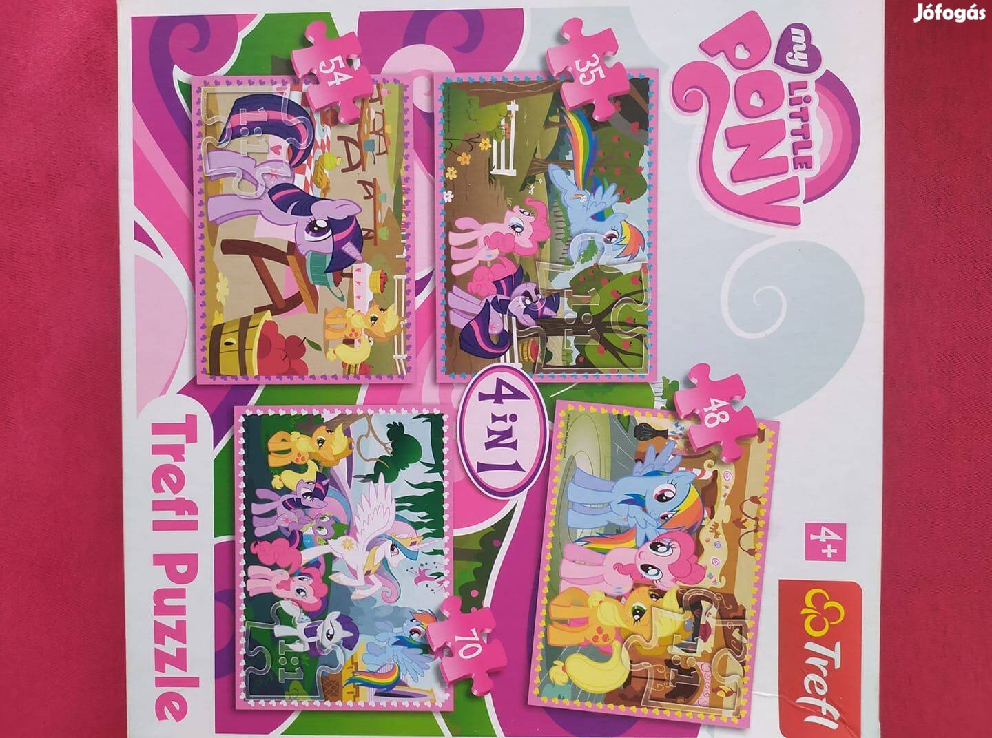 4 in1 puzzle ponys játék