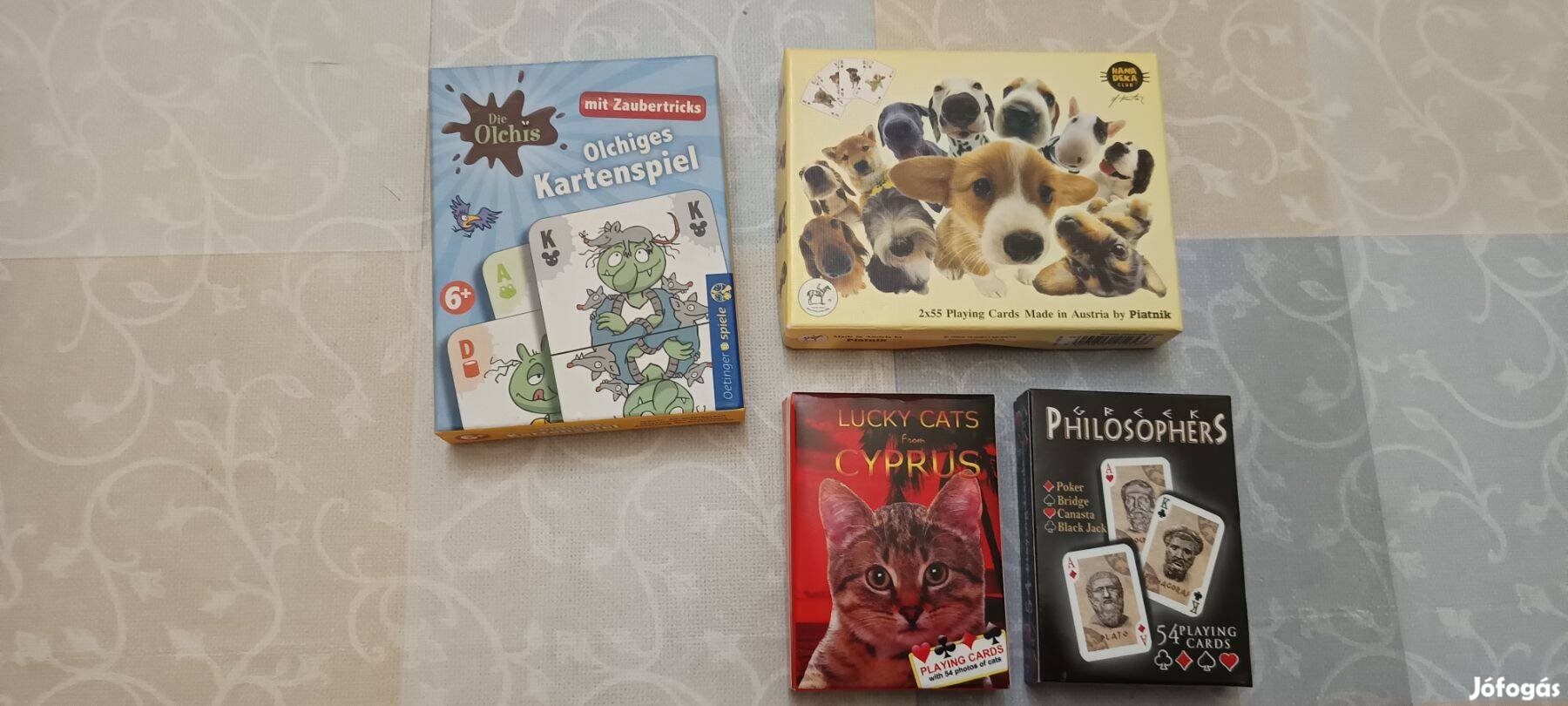 4 különleges Francia kártya egyben eladó!