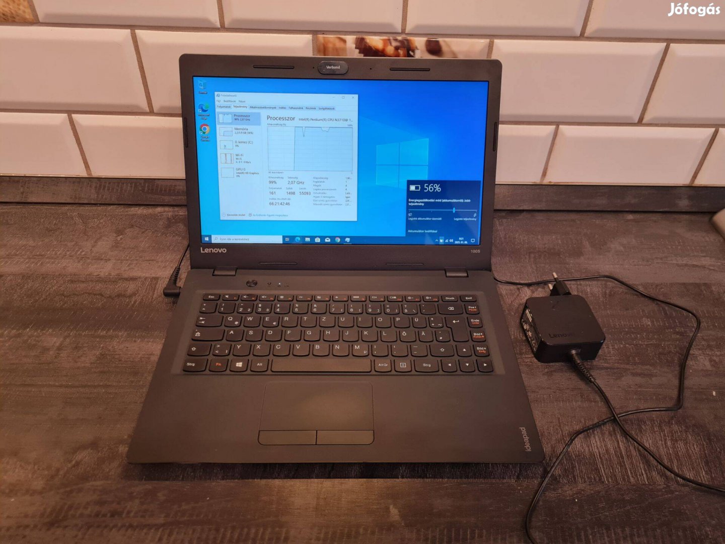 4 magos Lenovó kiválló aksival 256 gb ssd laptop eladó !
