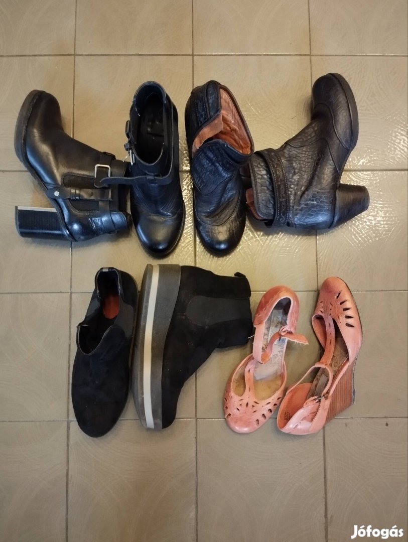 4 par 36-37 es bőr cipő 