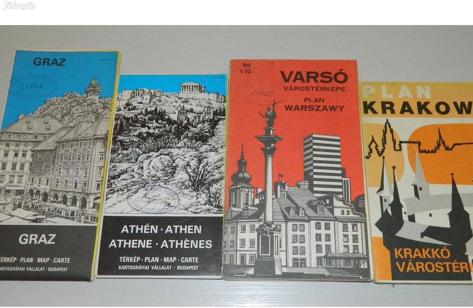 4 régi várostérkép csomag