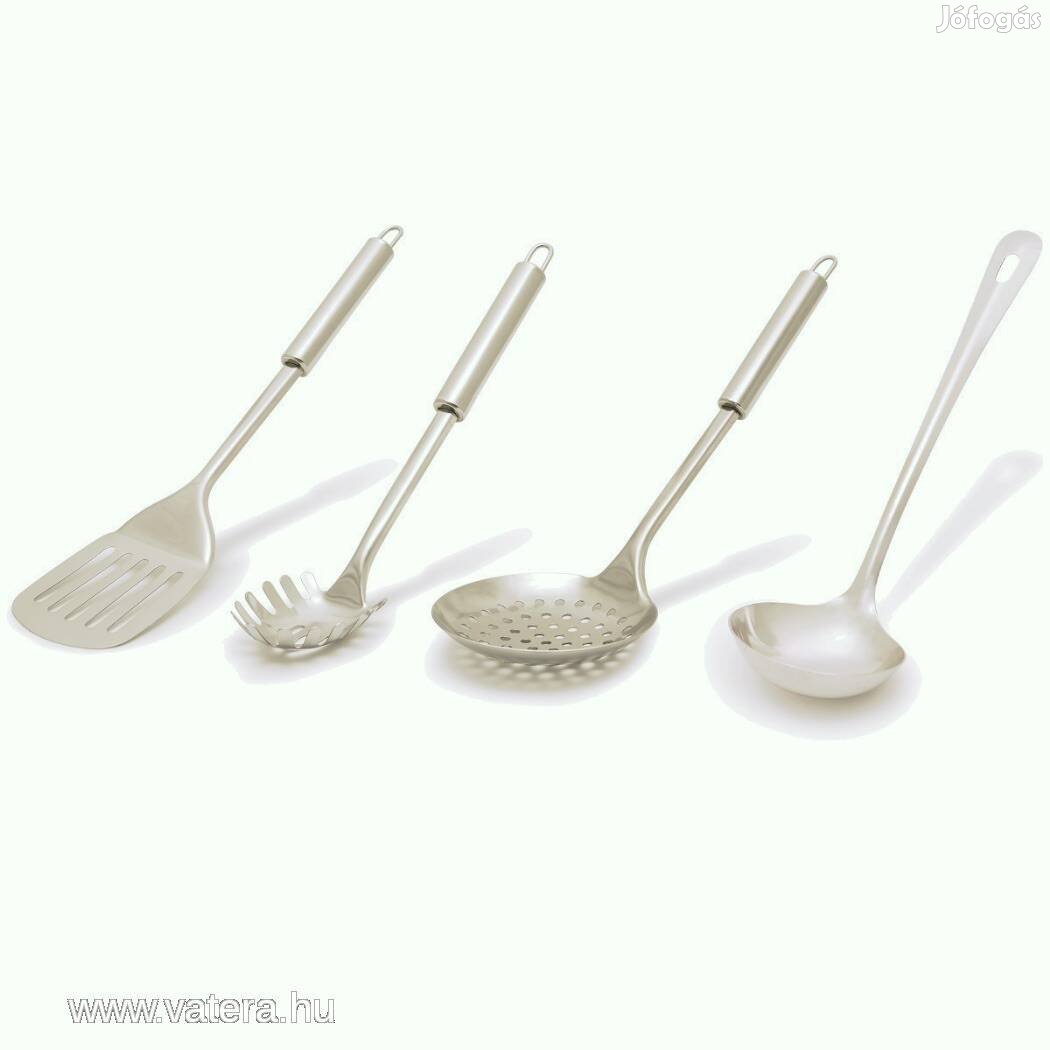 4 részes Rozsdamentes acél konyhai 30cm tálaló kiszedő