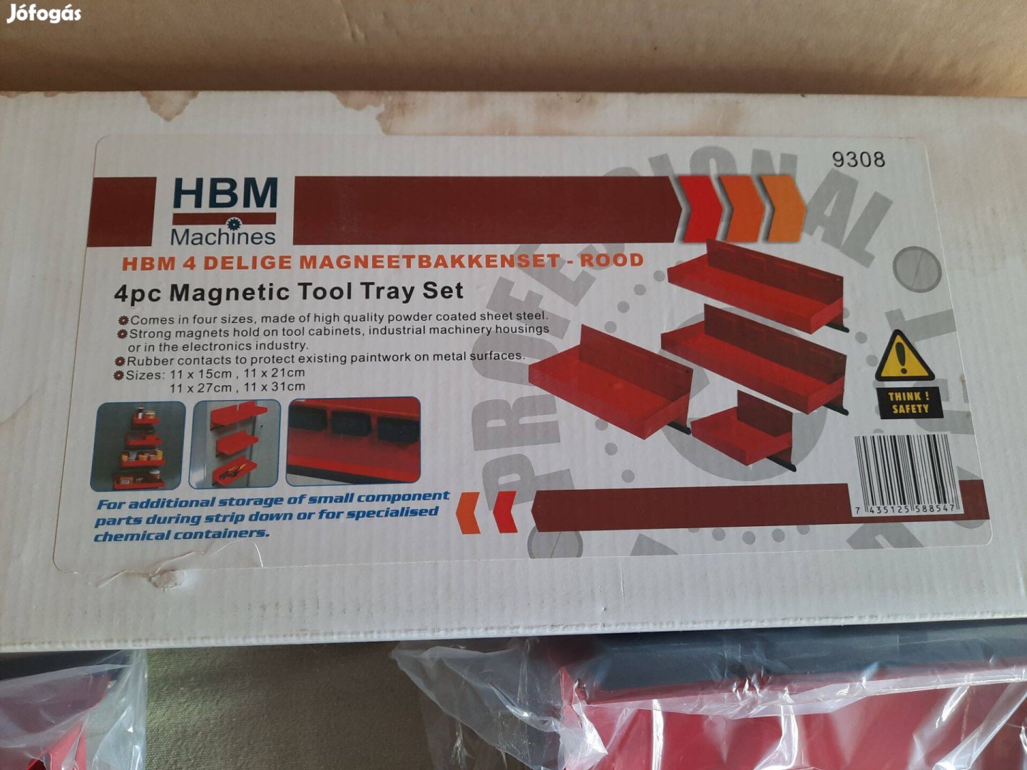 4 részes mágneses tálcakészletek HBM 9308 Új